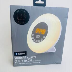 Wayland Sunrise Alarm Clock Radio Bluetooth 5.0 Color‎ Changing Nature Sounds